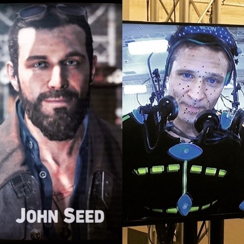 A picture of Seamus Dever playing the role of John Seed in Far Cry 5.